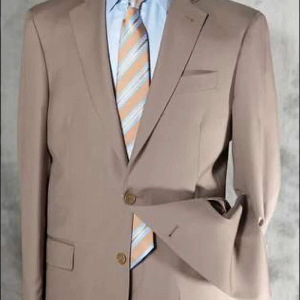 Suit Super Fine Quality Tan Color Italian Suit By Galante - Picture 1 of 4